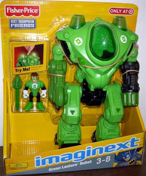 Green Lantern Robot Action Figure DC Super Friends Imaginext