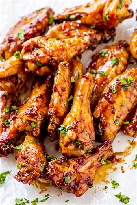 Honey Garlic Chicken Wings | Honey garlic chicken wings, Garlic chicken wings, Chicken wing recipes