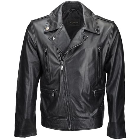 Vegetable Tanned Leather Biker Jacket Black : Phoenix