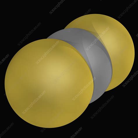 Carbon disulfide molecule - Stock Image - F004/8311 - Science Photo Library