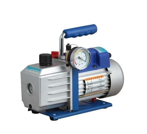 Two Stage AC Vacuum Pump Refrigeration Vacuum Pump Air Conditioning at 4.5CFM + Precision Gauge ...