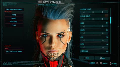 Female and Male V Preset - My 2077 at Cyberpunk 2077 Nexus - Mods and community