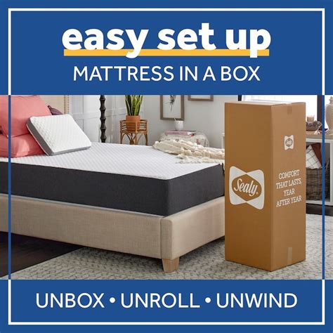 Sealy 8-in Full Memory Foam Mattress in a Box F03-00178-FL0 at Lowes.com