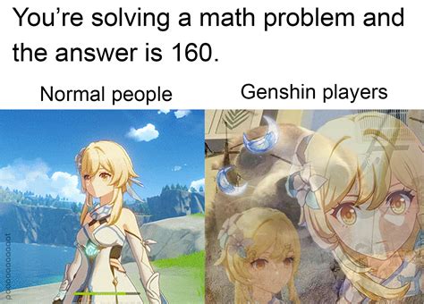 "I hope my resin bar isn't full" : r/Genshin_Memepact