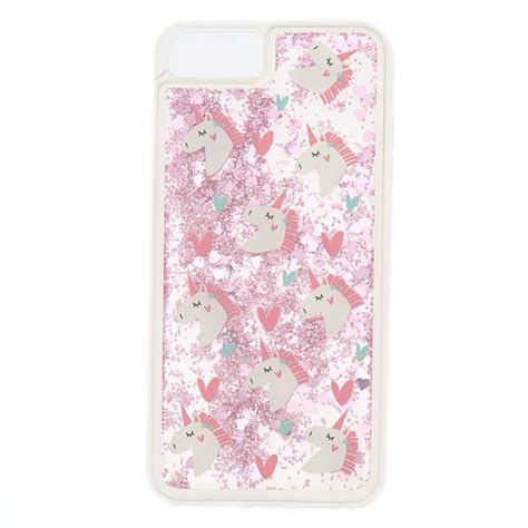 Pink Glitter Unicorn Phone Case | Claire's