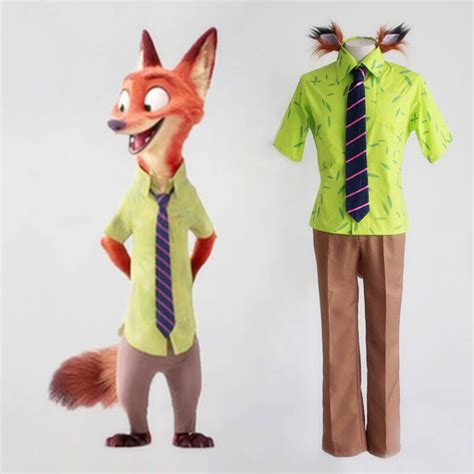 Zootopia Zootropolis Fox Nick Wilde Cosplay Costume | Shopee Malaysia