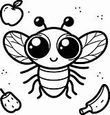 Fruit Fly Coloring Pages  ColoringDraftcom sketch template