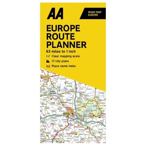 Europe Route Planner: AA Road Map Europe