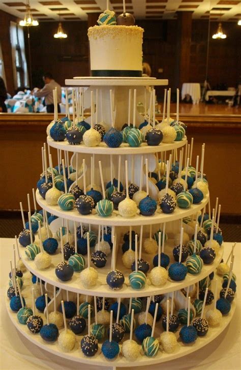 wedding cake alternative....cool but have them look like baseballs Wedding Desserts, Wedding ...