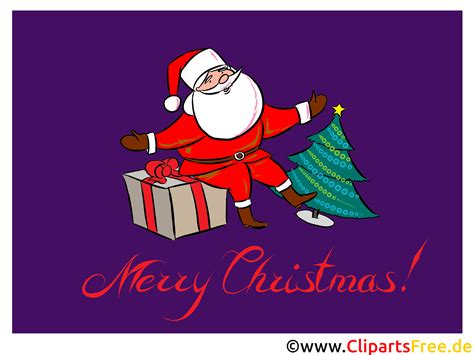 Merry Christmas greeting Card with Santa