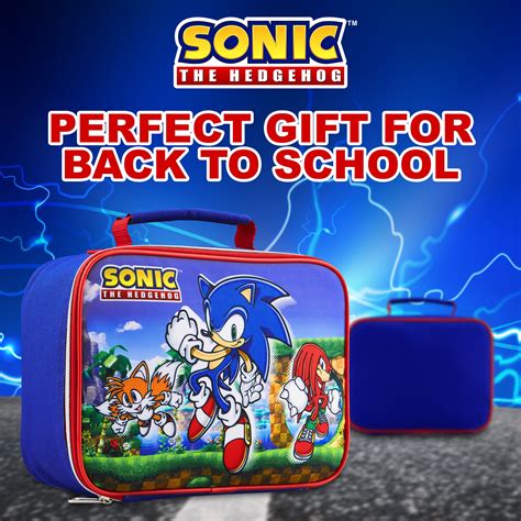 Sonic The Hedgehog Lunch Box, Insulated Lunch Bag for School, Sonic Gifts | Insulated lunch bags ...