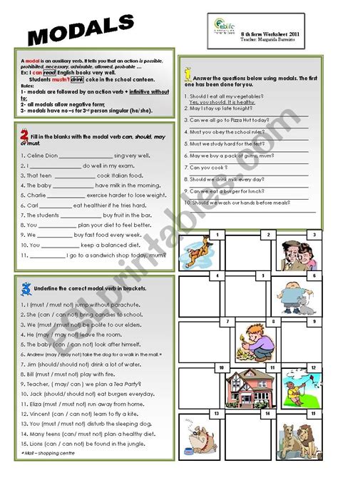 Modal verbs exercises printable - plmjournal