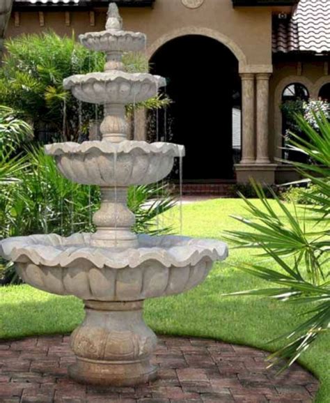 Beautiful Front Fountain 8 | Water fountains outdoor, Fountains backyard, Garden water fountains