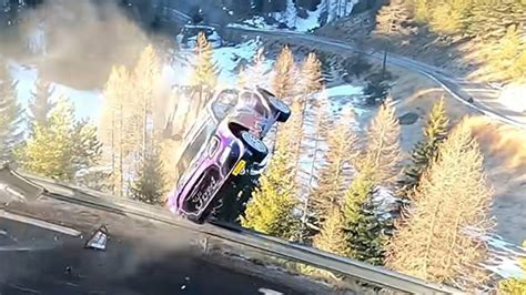 WRC crash at Monte Carlo without serious consequences