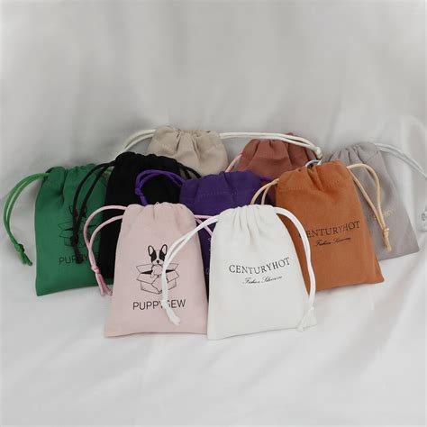 50 Personalized Color Logo Drawstring Bag Custom Bagging Bag Jewelry ...