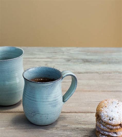 Ceramic Light Blue Mug Pottery Coffee Mug Ceramic Coffee Mug - Etsy