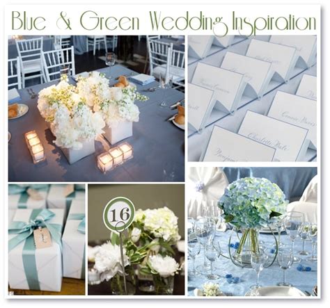 Blue and Green Wedding Inspiration | Pizzazzerie