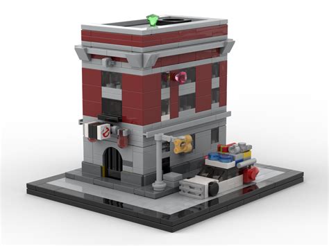 LEGO MOC Ghоstbusters Firehouse Headquarters Architecture by MOMAtteo79 | Rebrickable - Build ...