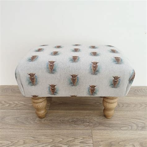 Highland Cow Print Footstools - Just Lovely Products