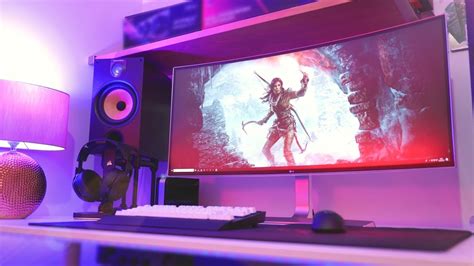 My EPIC Ultrawide PC Gaming Setup Tour 2018! 😲 (21:9 4K) - YouTube