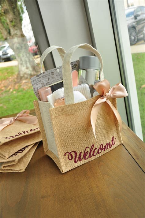 Welcome Gift Bags. Wedding Guest Gift Bag. Hotel Welcome Bag. Burlap G ...