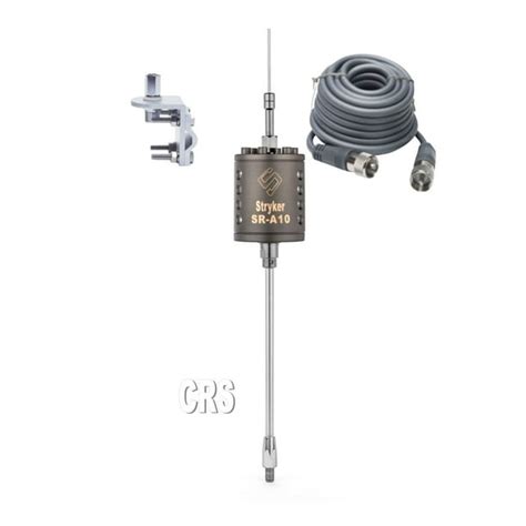 Stryker SR-A-10 CB/10 meter Radio Antenna, 18ft RG8X coax, mounting bracket,stud - Walmart.com ...