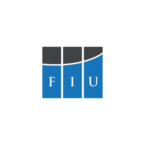 FIU letter logo design on WHITE background. FIU creative initials letter logo concept. FIU ...