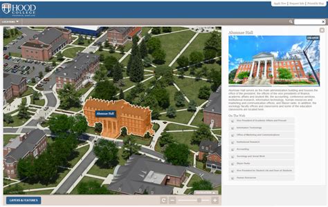 Hood College HTML5 Interactive Campus Map Project