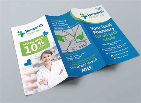 Pharmacy leaflet design health NHS flyer printing | Leaflet, Pharmacy ...