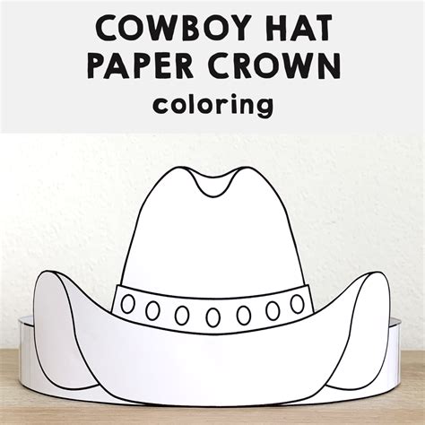 Cowboy Hat Coloring Page Free Printable Coloring Pages