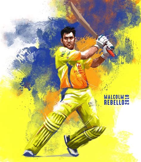 Csk Logo Hd With Dhoni