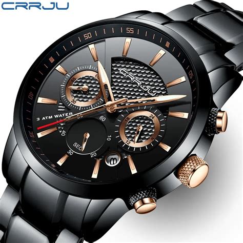 2017 Fashion Luxury Brand CRRJU Chronograph Men Sports Watches ...