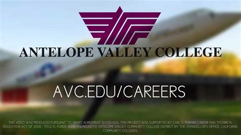 Antelope Valley College Careers - YouTube