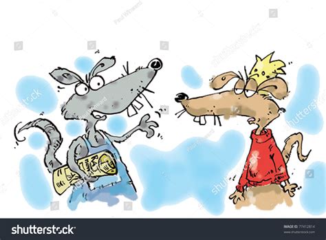 Gnawing Rat Headache Stock Vector Illustration 77412814 : Shutterstock