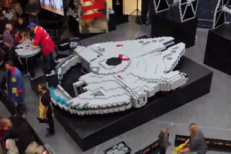 Construction of the World's Largest LEGO Millennium Falcon, Built From ...