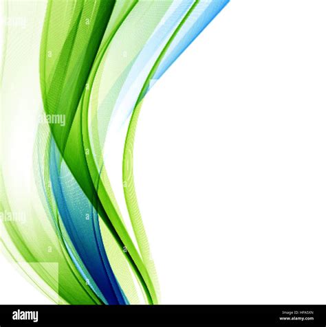 Abstract vector background, blue and green waved lines for brochure, website, flyer design ...