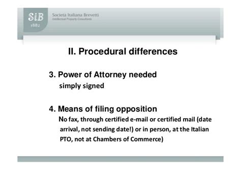 Differences Italian and OHIM opposition procedure