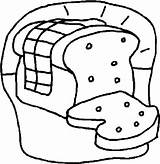 Sliced Baked Bread Coloring Page  Free Printable Pages For Kids sketch template