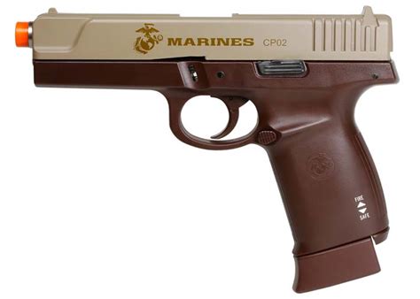 Marines Airsoft CP02 CO2 Blowback Airsoft Pistol | Pyramyd Air