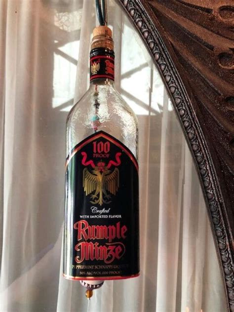 Rumple Minze Recycled Liquor Bottle Redneck Wind Chime | Etsy