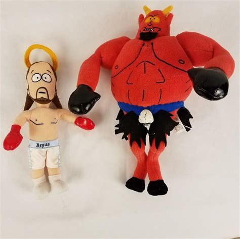 South Park: Jesus vs. Satan Plush Boxing Figures Fun For All Stuffed ...