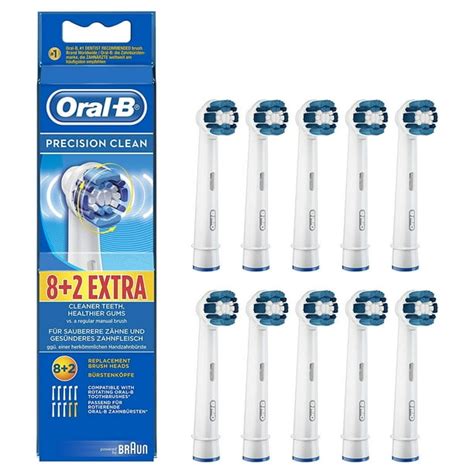 Original Braun Oral-B Precision Clean Replacement Toothbrush Heads 10 ...