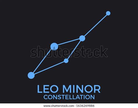 Leo Minor Constellation Stars Night Sky Stock Vector (Royalty Free) 1636269886 | Shutterstock