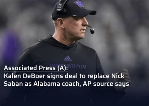 New Alabama Football Coach : r/newswall