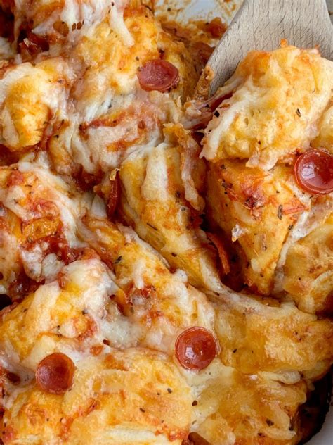 Pepperoni Pizza Biscuit Casserole - Together as Family