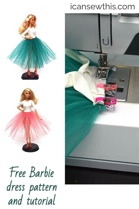 Free Barbie dress pattern and tutorial - I Can Sew This | Barbie dress pattern, Barbie dress ...