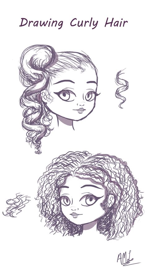 How To Draw Curly Hair: Here is a quick tutorial on drawing Curly Hair. Btw, for more info and ...