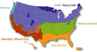 Building America Climate-Specific Guidance Image Map | Department of Energy