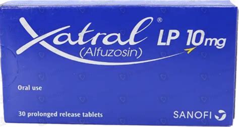 Xatral Lp (10mg) 30 Tablets Price in Pakistan - Uses, Dosage, Side Effects