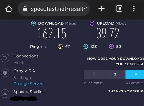 Speed test: which one is best for Starlink, and/or in Chile ...